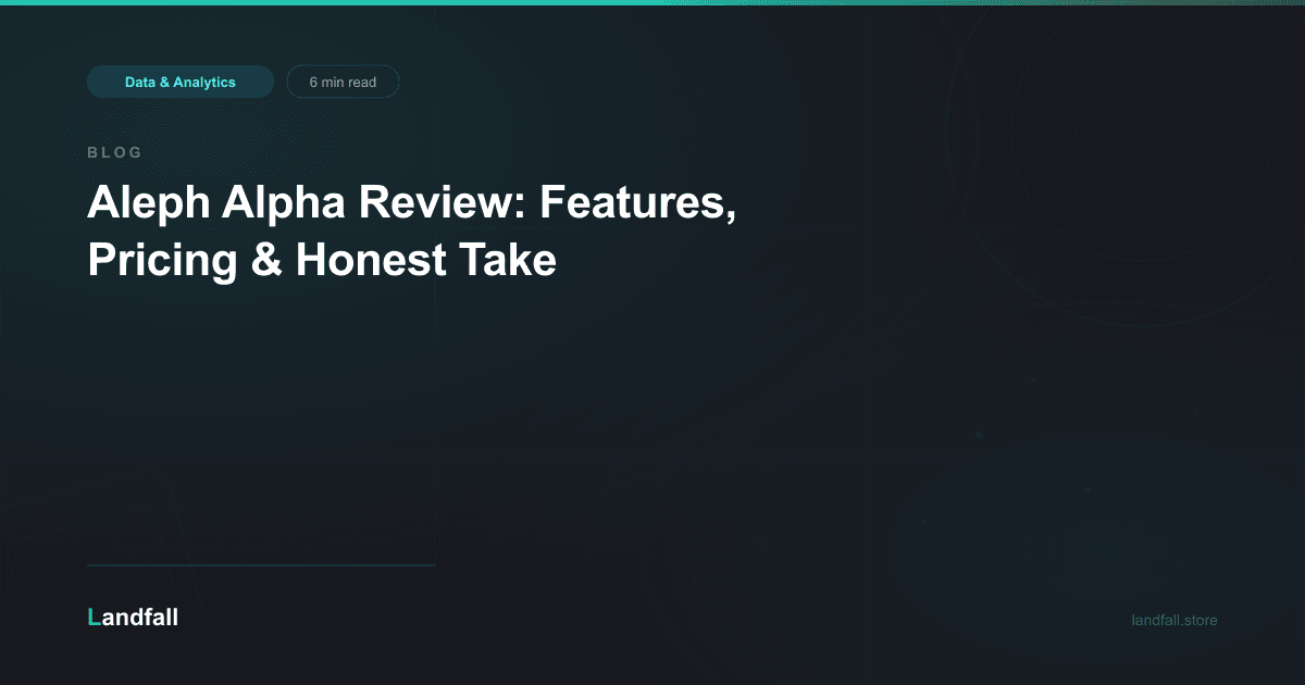 Aleph Alpha Review: Features, Pricing & Honest Take