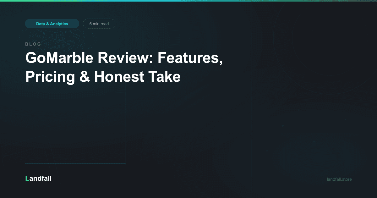 GoMarble Review: Features, Pricing & Honest Take