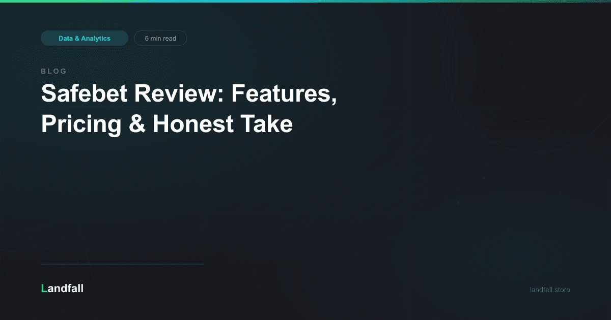 Safebet Review: Features, Pricing & Honest Take