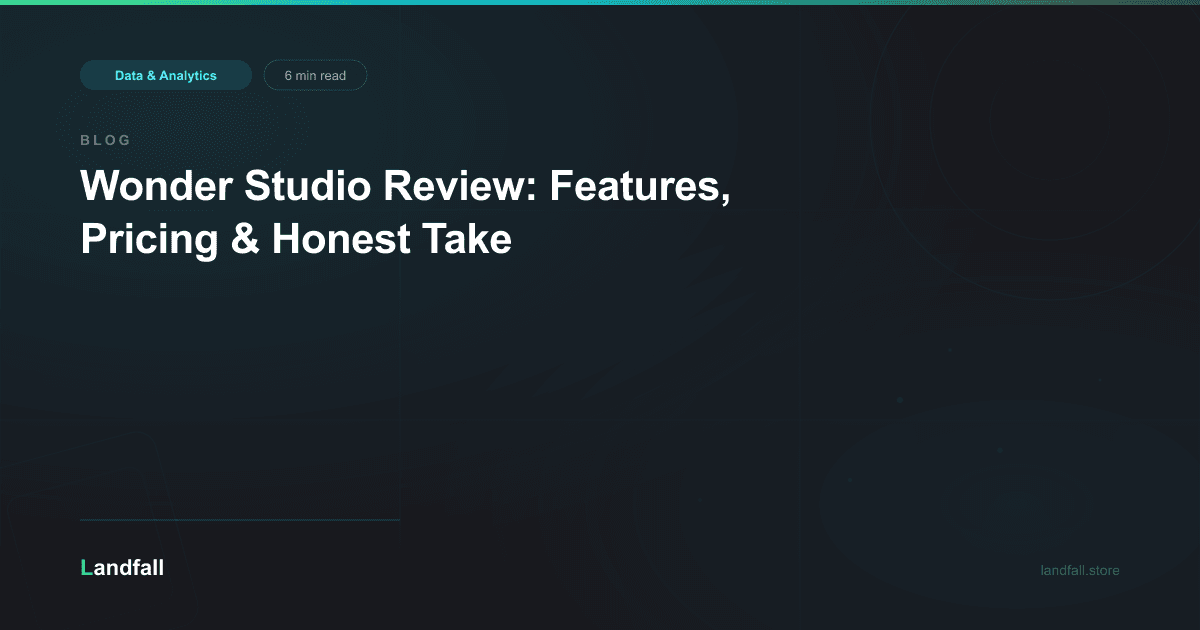 Wonder Studio Review: Features, Pricing & Honest Take